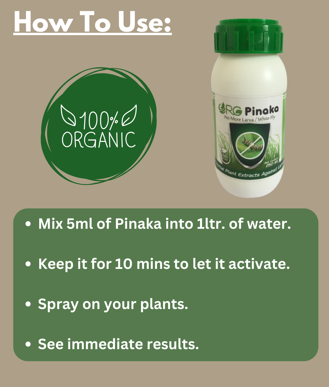 Pinaka: Organic Insectide for Plant Protection